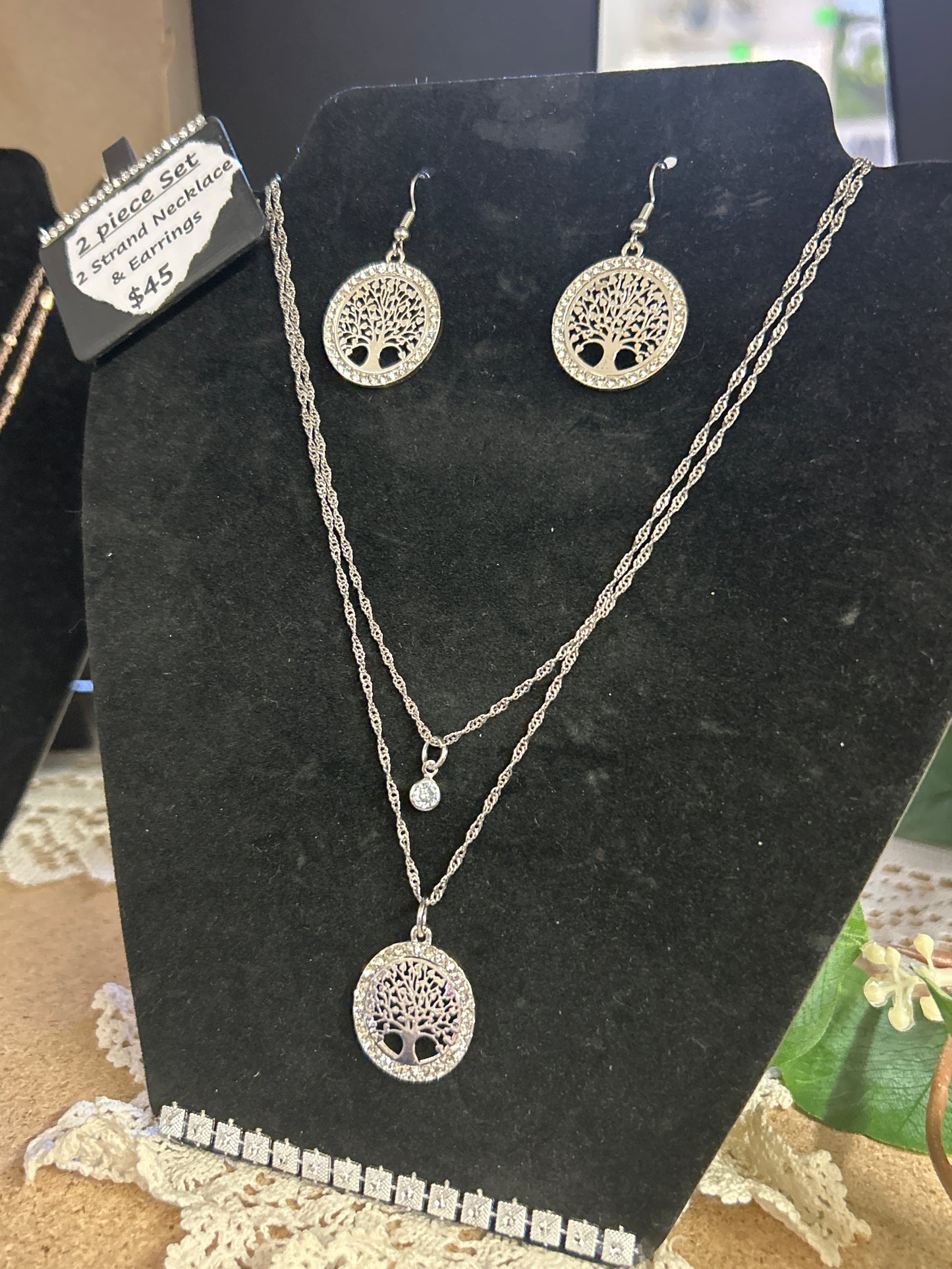 Tree of Life Earring and Necklace Set