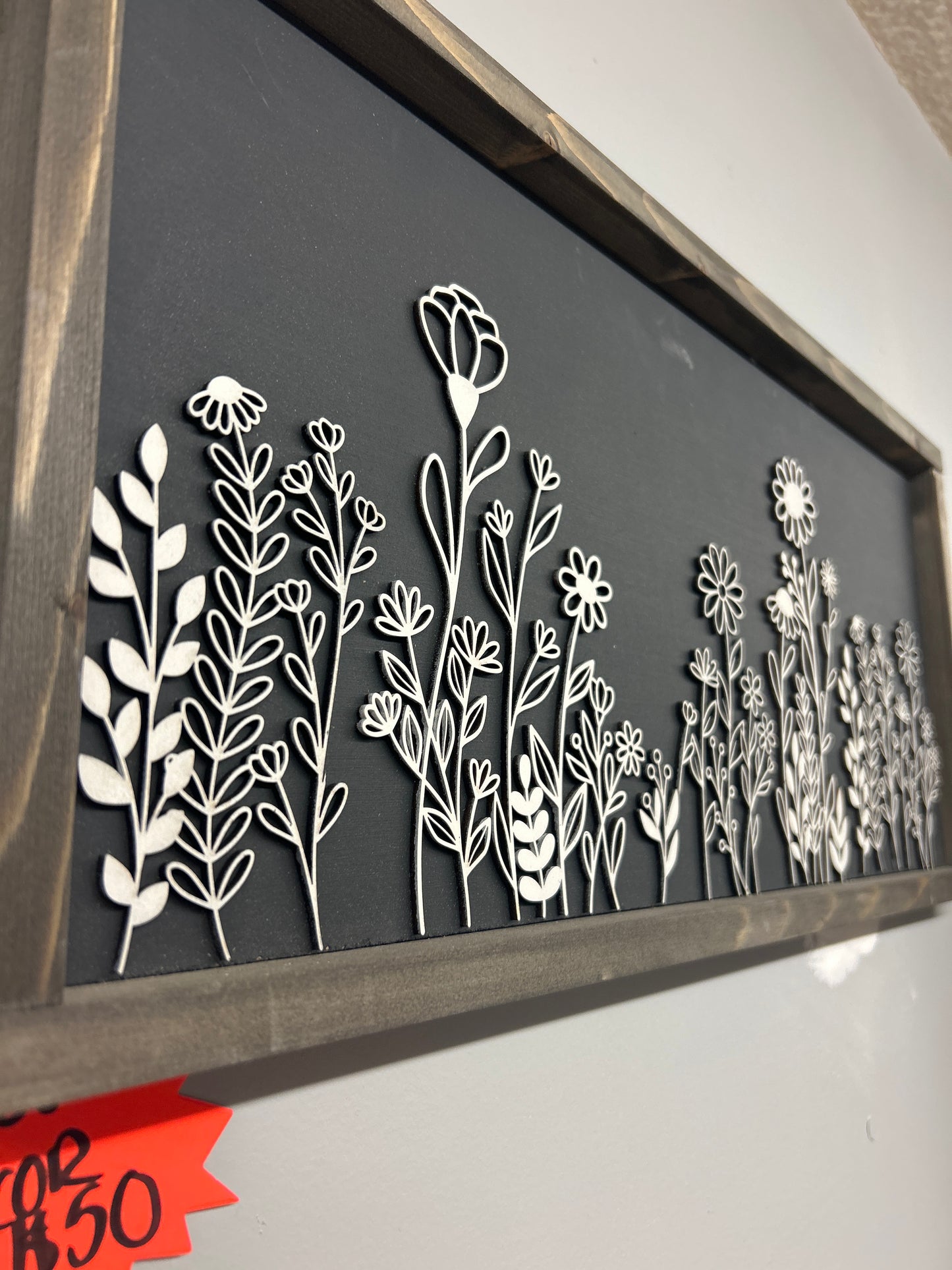 Black flower 3D Decor