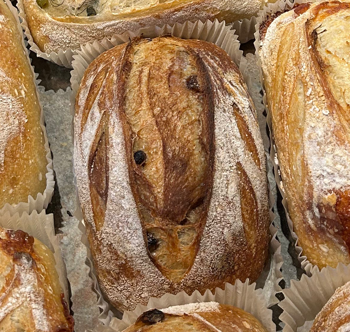Cinnamon Raisin Swirl Sourdough Loaf