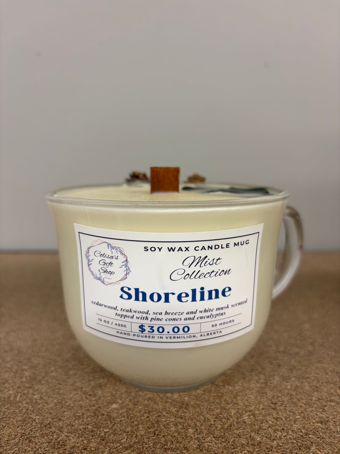 Shoreline Candle Lrg - Mist Collection