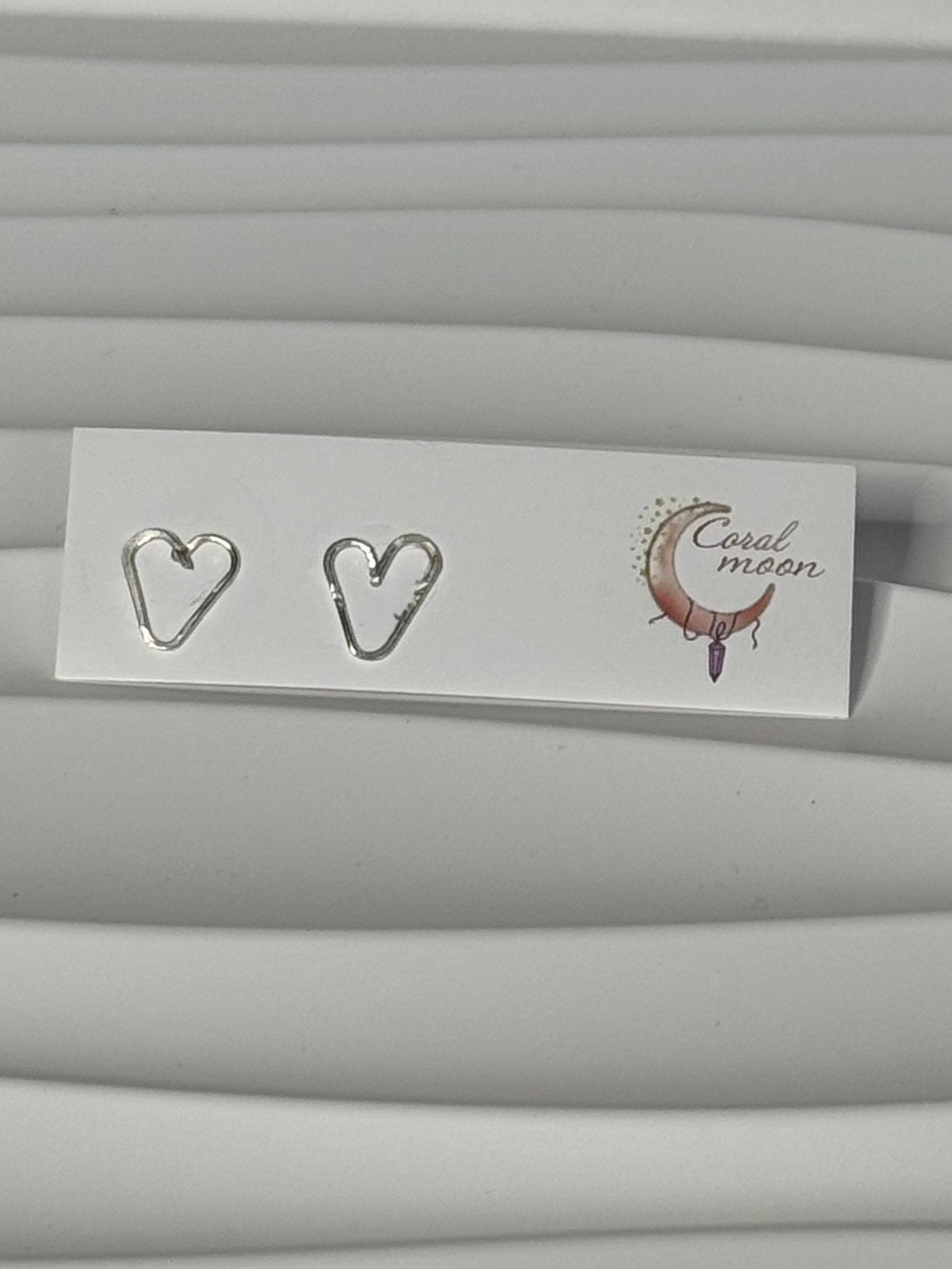 Handmade Sterling Silver Heart Earrings