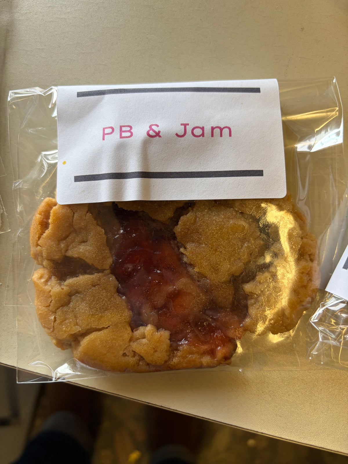 PB & Jam Stuffed Cookie
