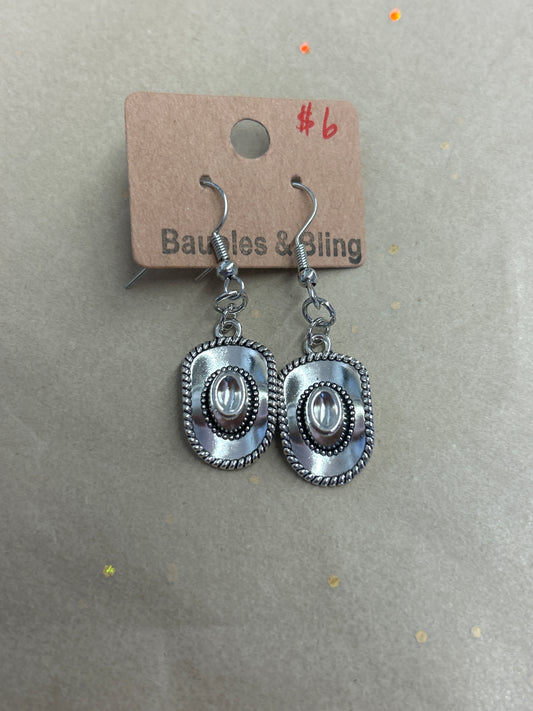 Silver style ear rings