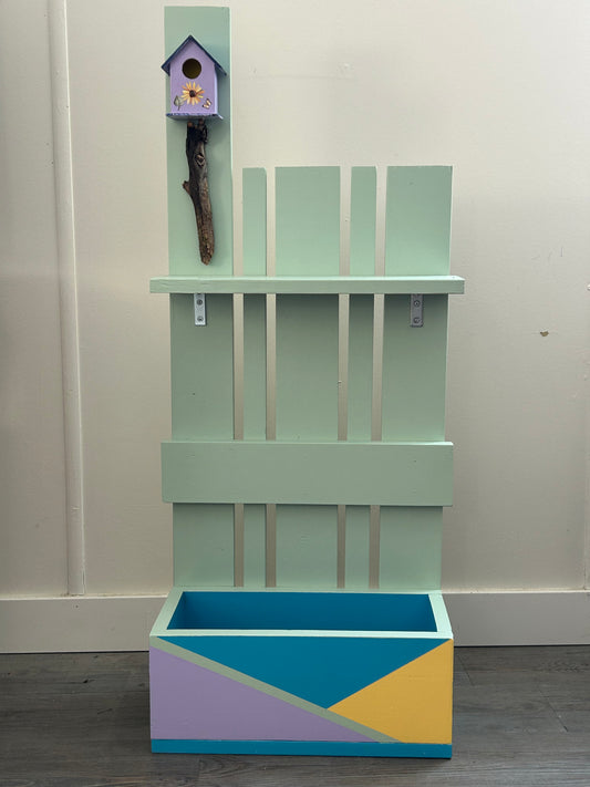 Planter stand with shelf