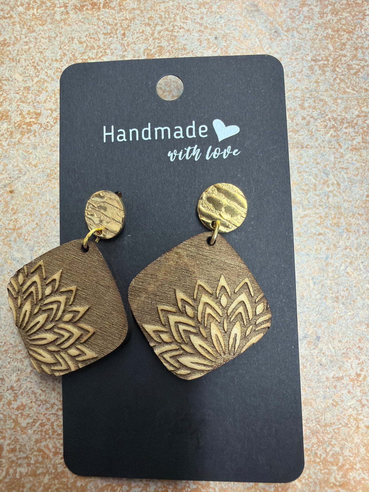 Natural Wood Earrings