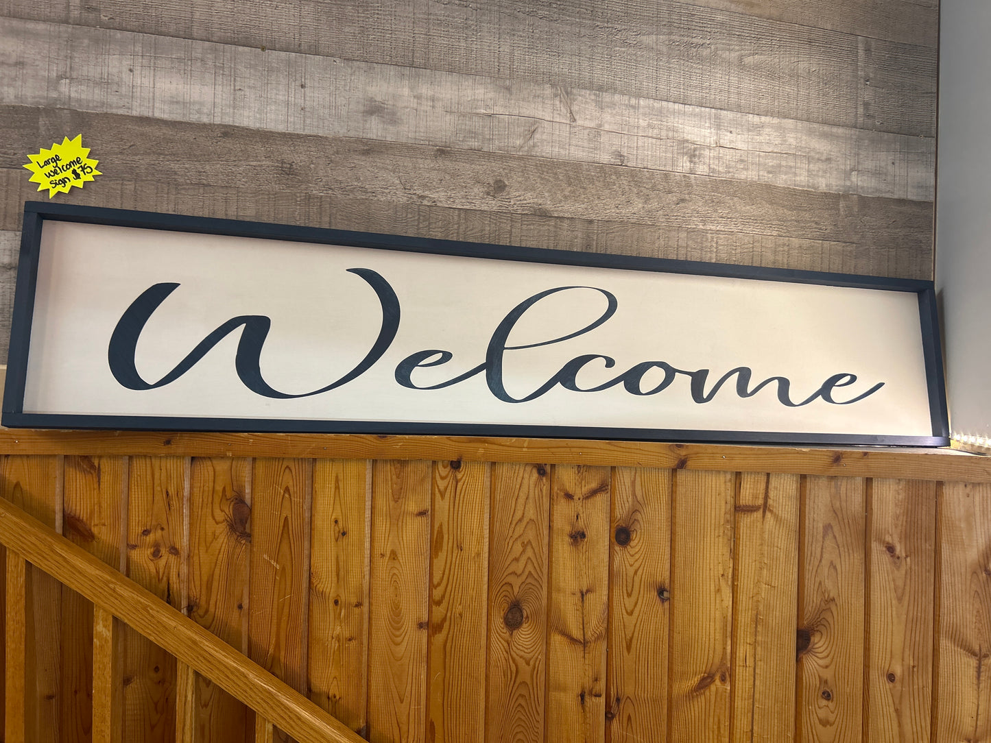 Welcome sign