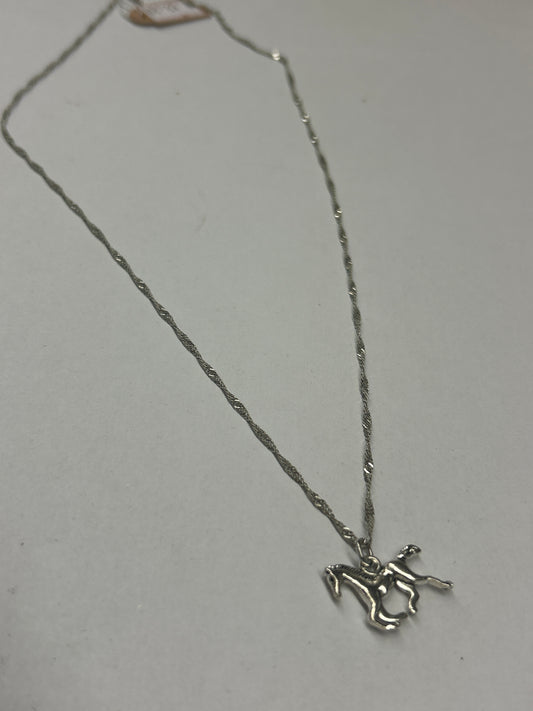 Silver Horse Necklace