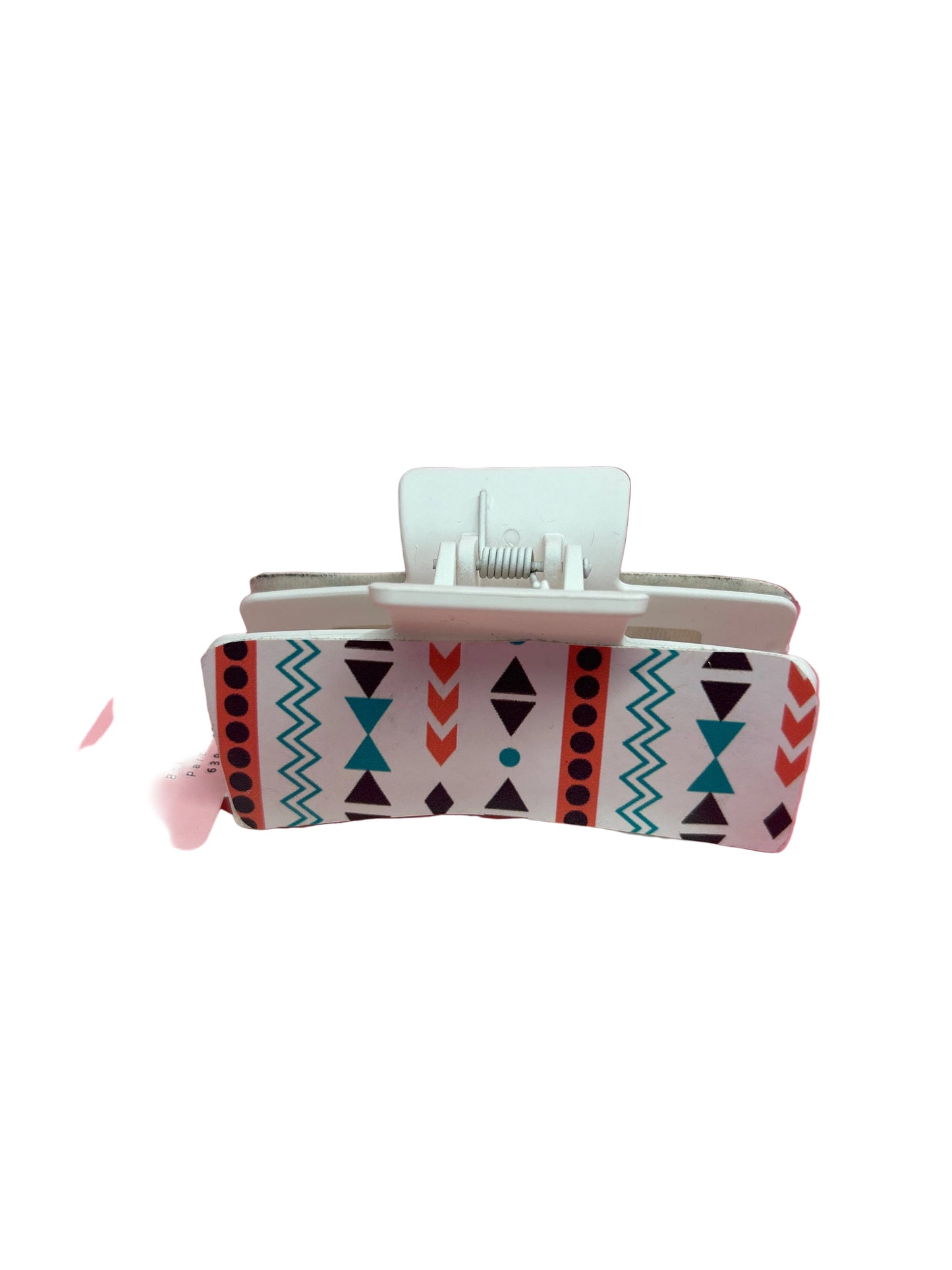 White Boho Claw Clip
