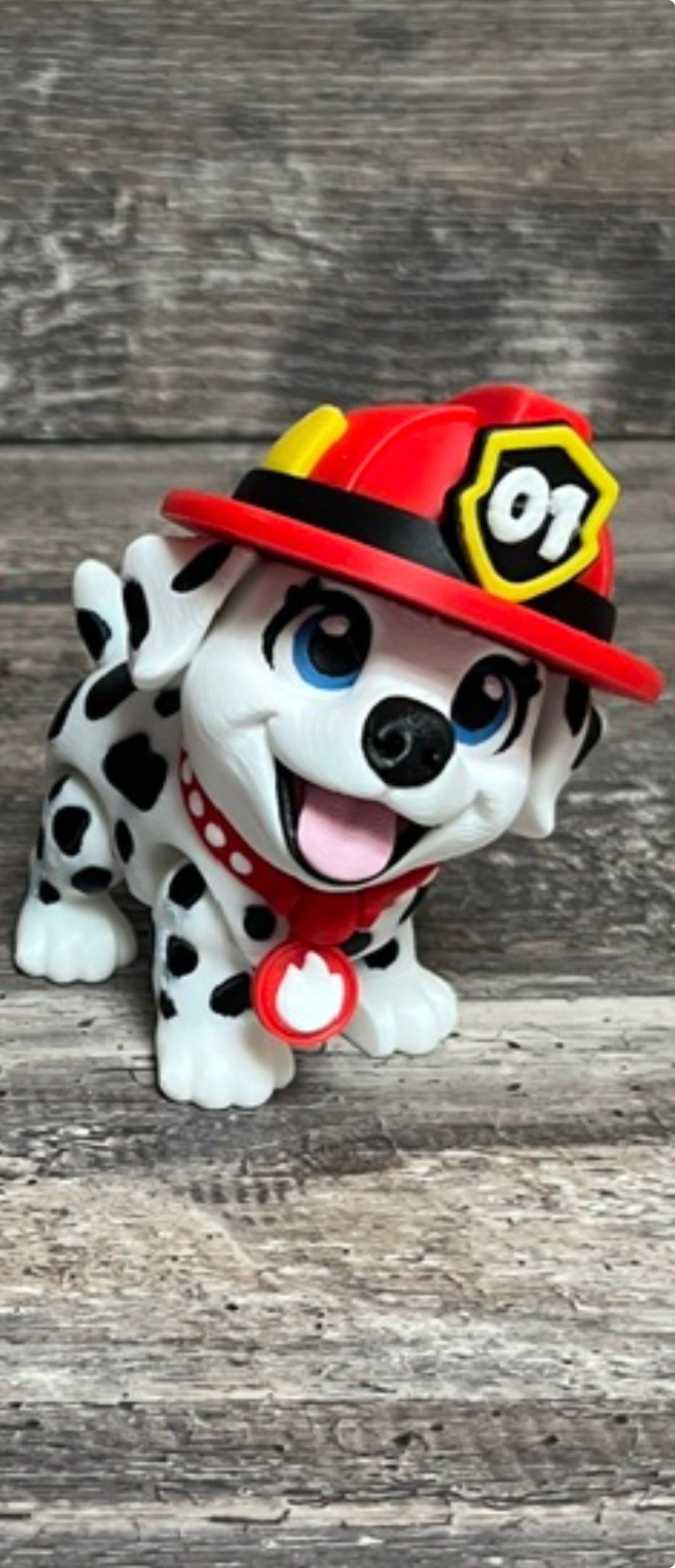 Dalmation Fireman Pup 3D