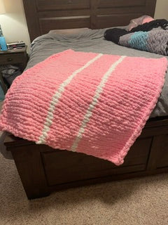 Chunky Baby Girl Baby Blanket 38 x 40