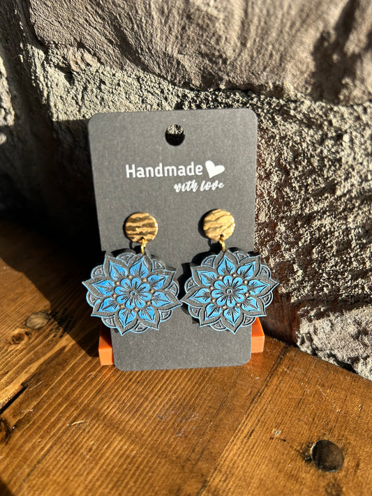 Geometric Flower Earring