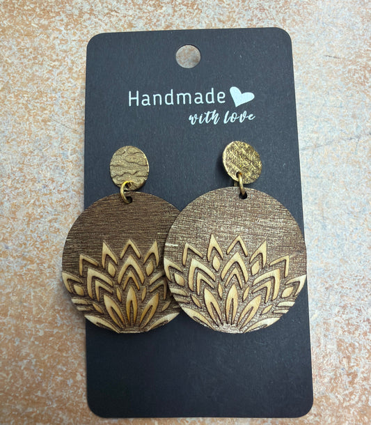 Natural Wood Earrings