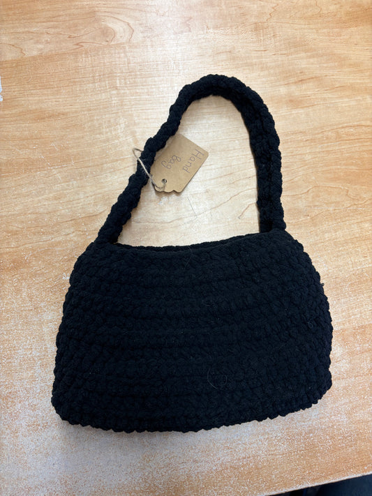 Black Crochet Hand Bag