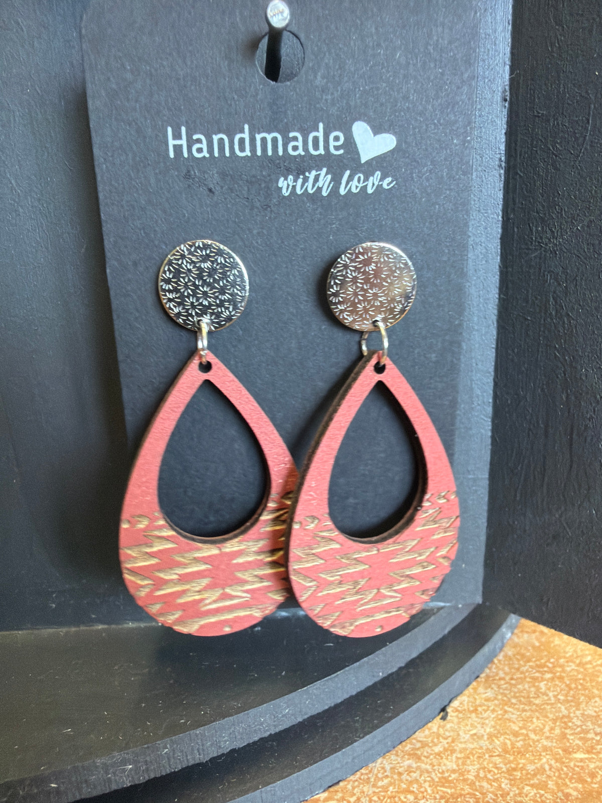 Astec Large Wooden Earrings