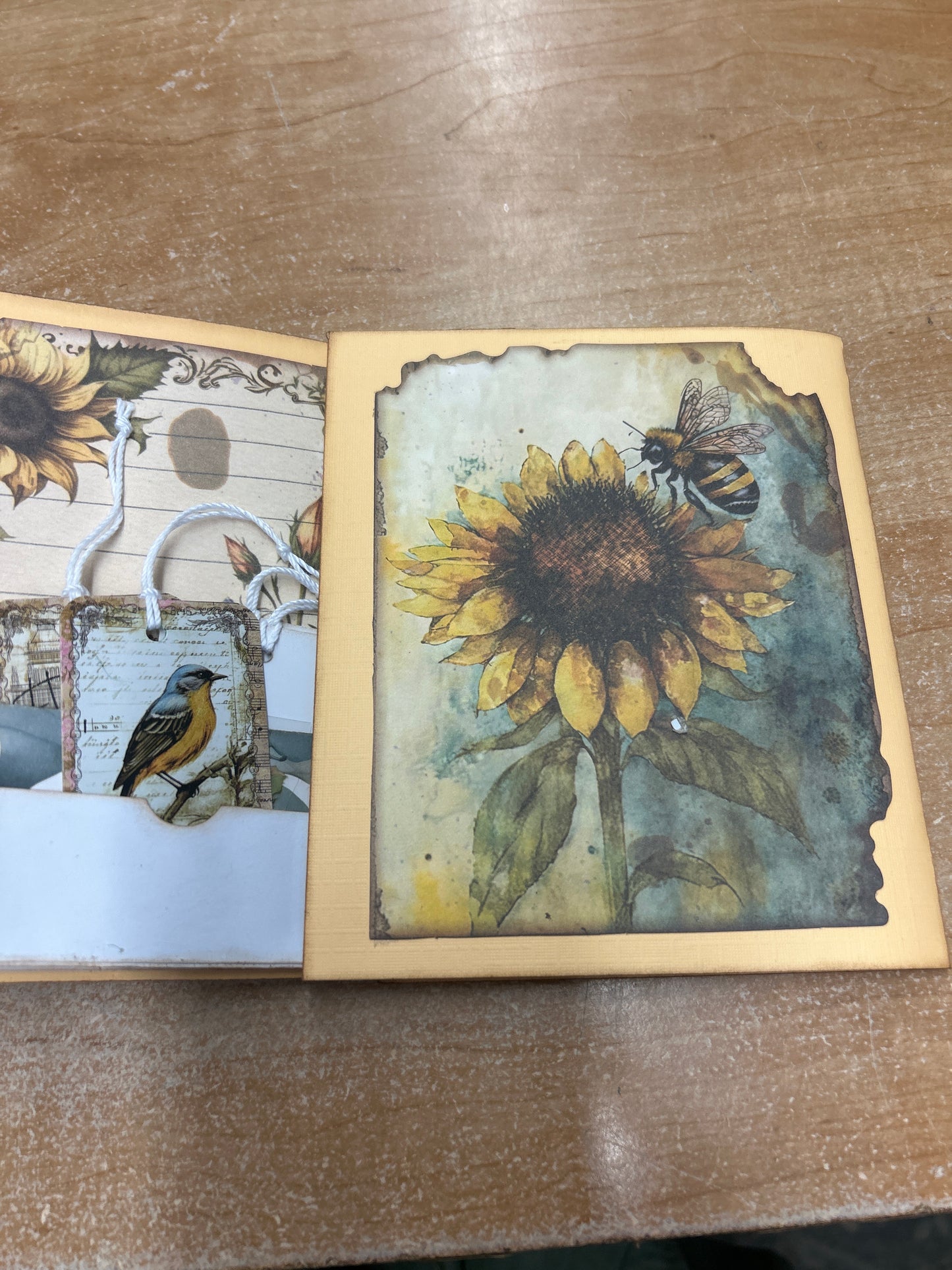 Sunflower junk journal
