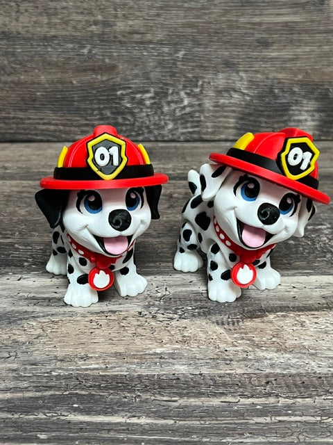 Dalmation Fireman Pup 3D
