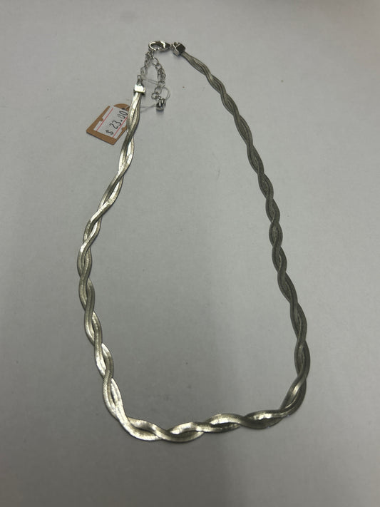 Silver Flat Twisted Chain