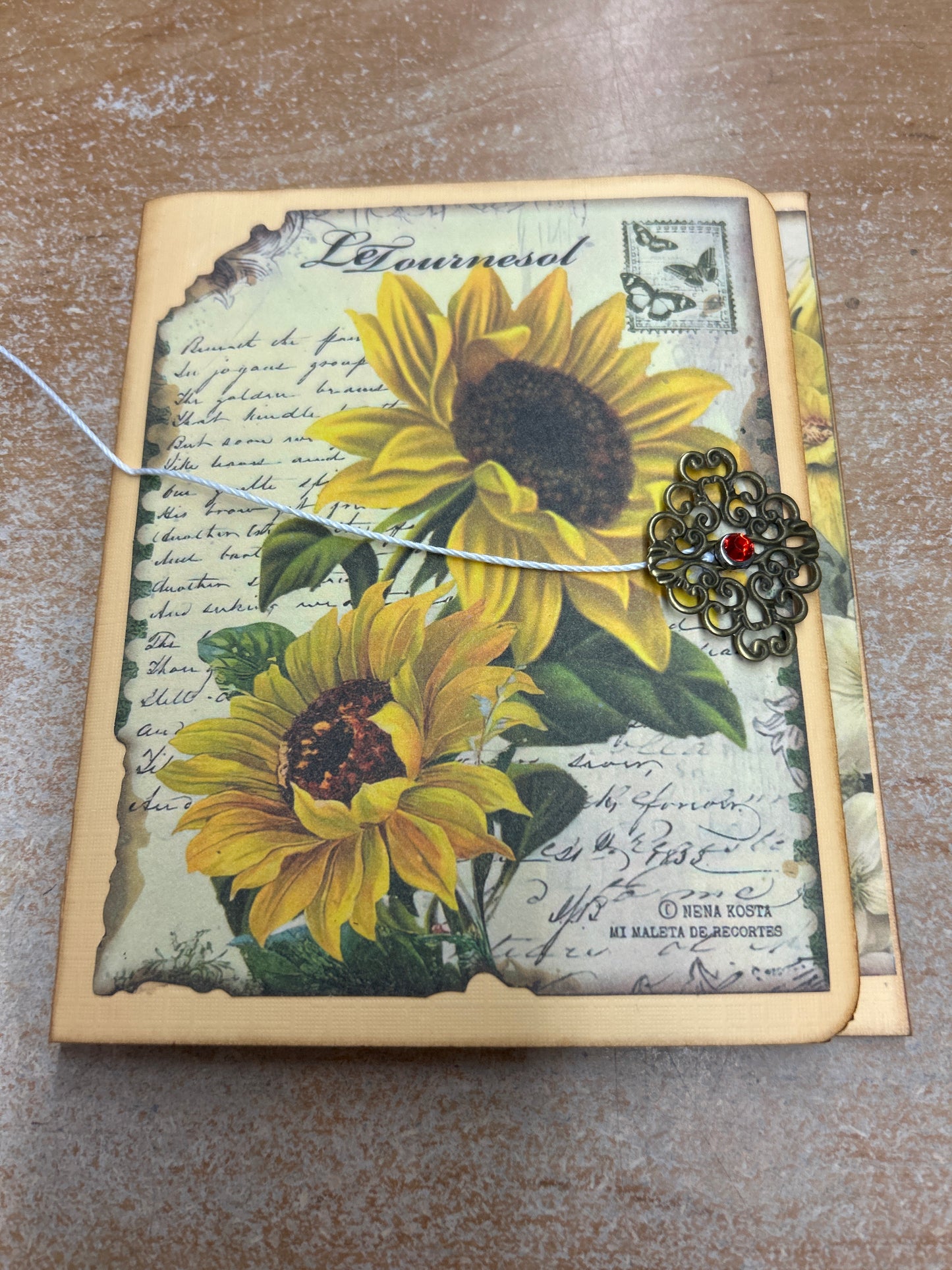 Sunflower junk journal