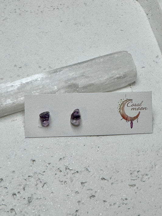 Amethyst Studs