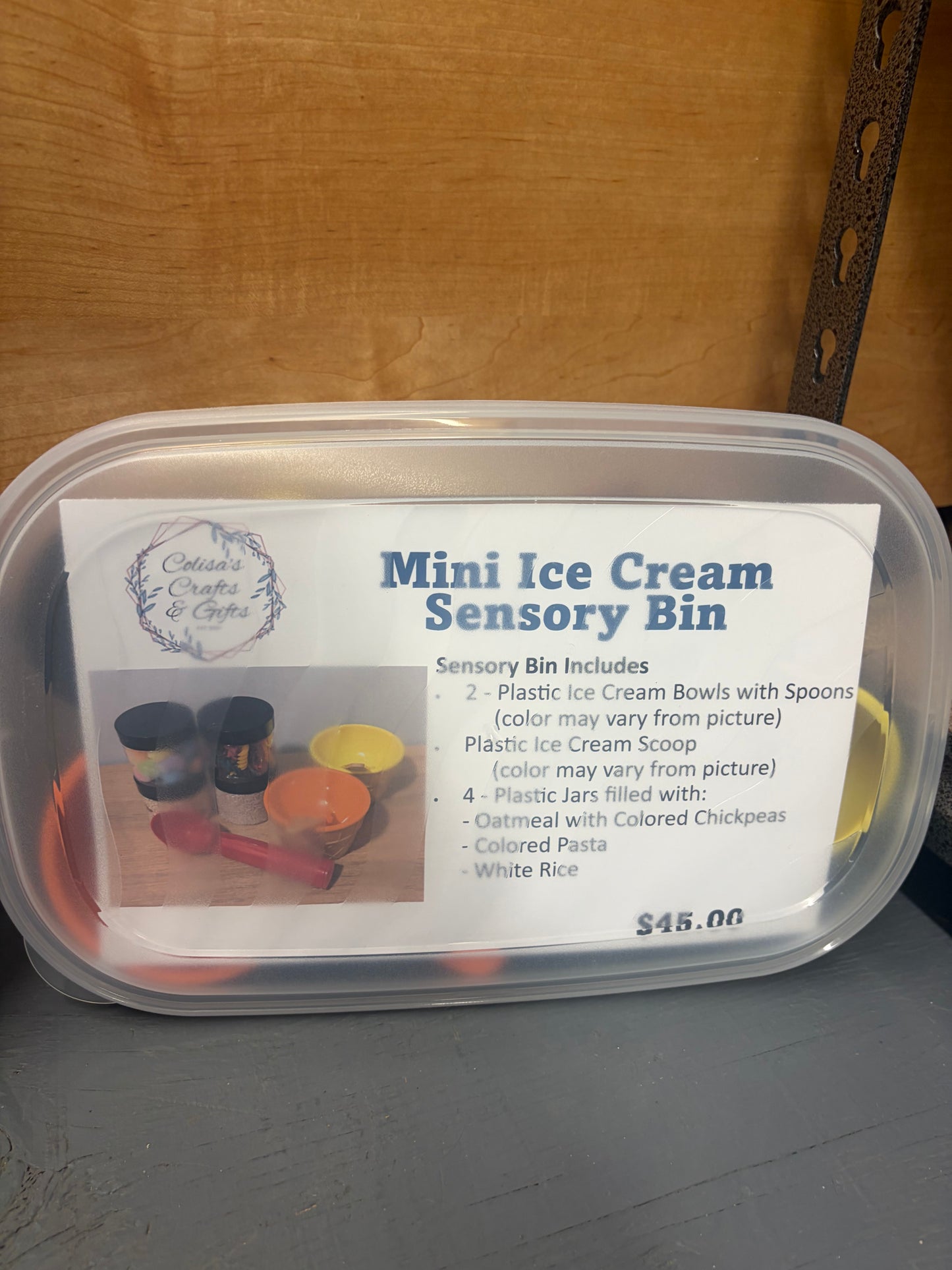 Mini Ice Cream Sensory Bin