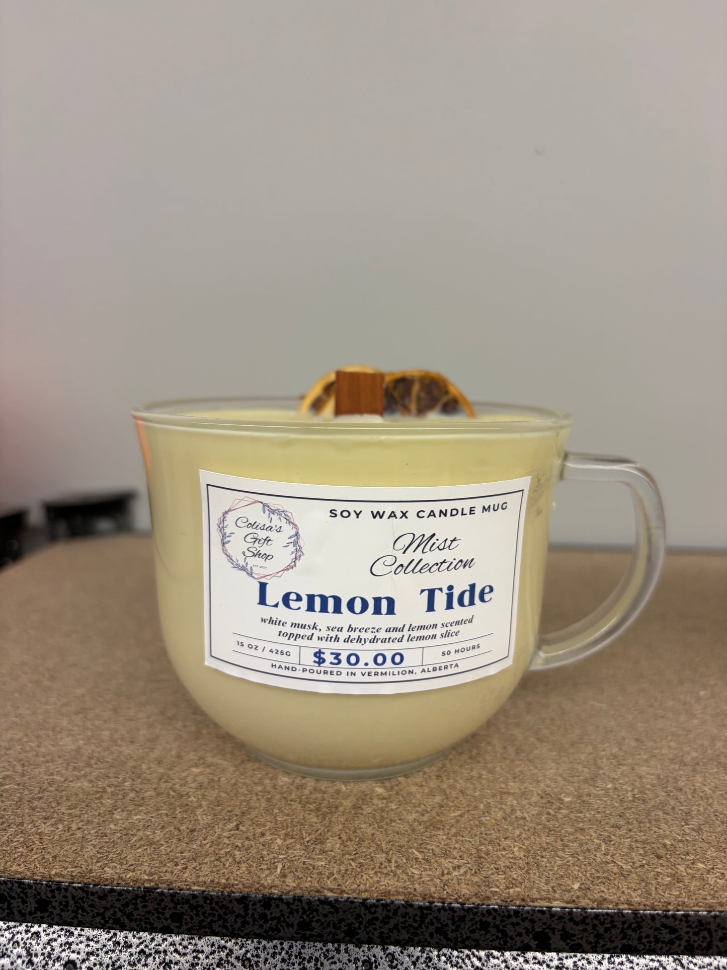 Lemon Tide Candle Lrg - Mist Collection