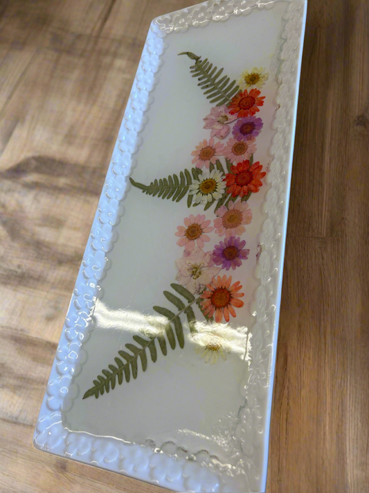 Flower Resin Plate