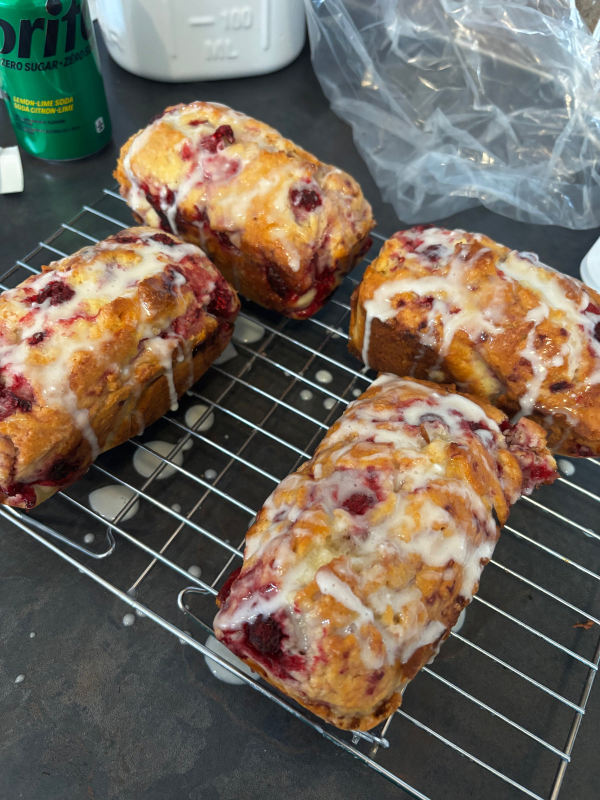 Raspberry Vanilla Loaves