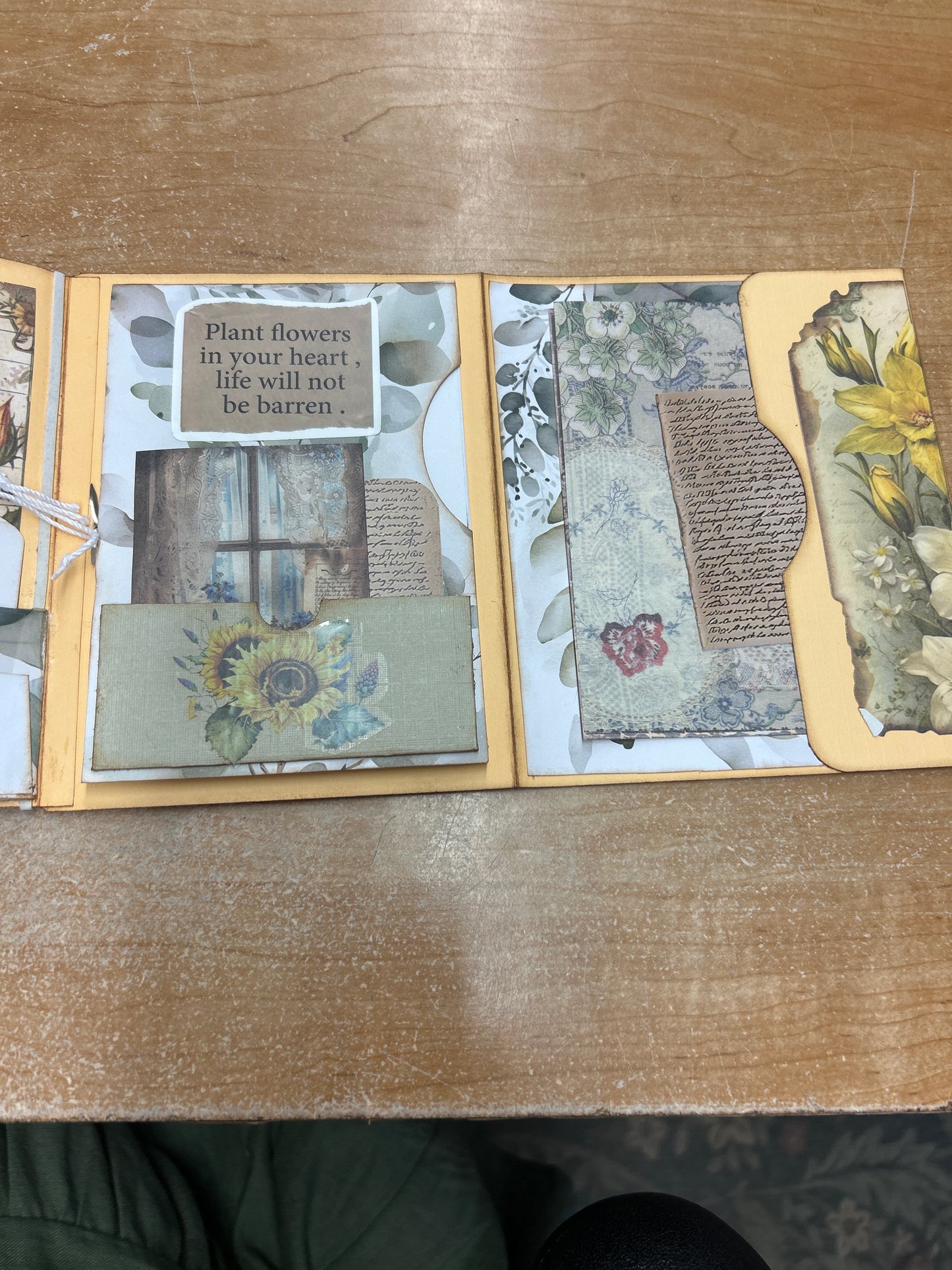 Sunflower junk journal
