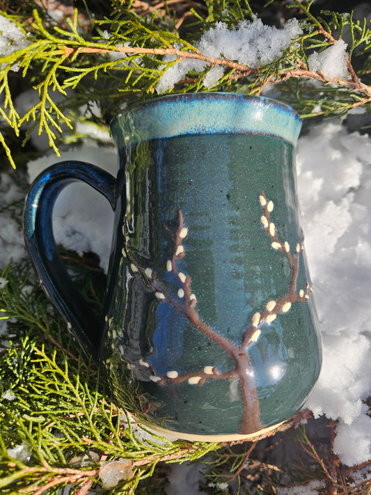 Blue Pussy Willow 2 - 16 oz Mug