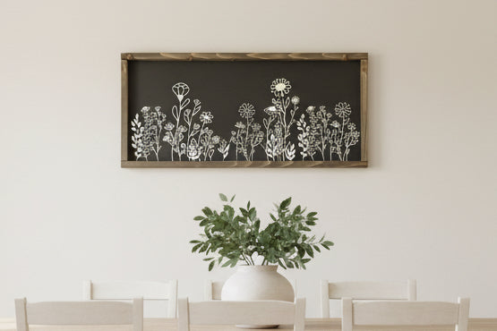 Black flower 3D Decor