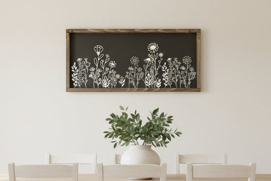 Black flower 3D Decor