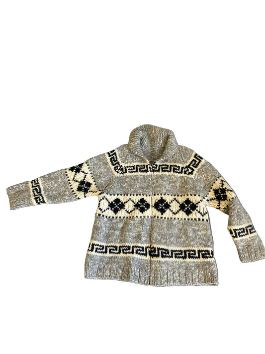 Vintage wool Cowichan cardigan