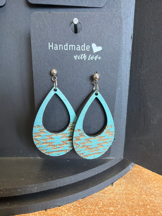 Astec Large Wooden Earrings