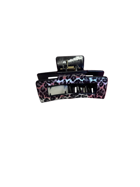 Black Cheetah Hair Clip