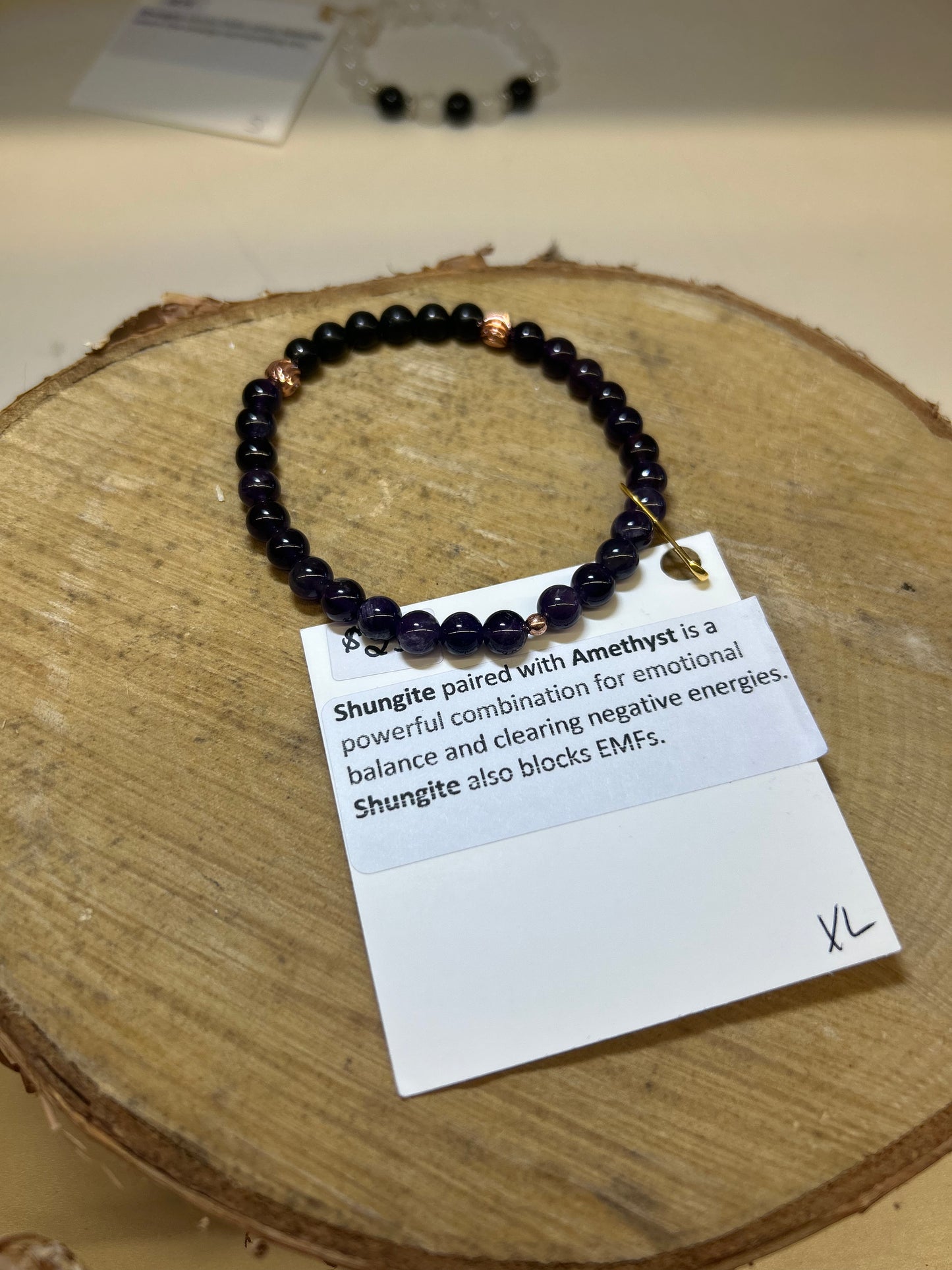Shungite with Amethyst