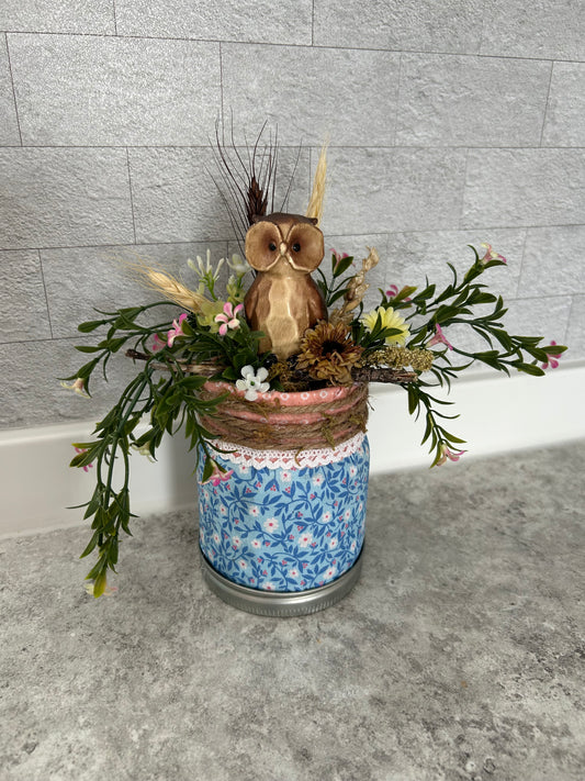 Owl Jar Decoration