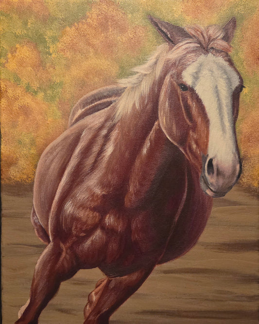 Running Horse Painting