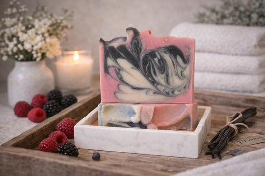 Black Raspberry Vanilla Goat Soap